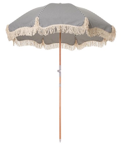 베이리프 Business and Pleasure Co. The Premium Beach Umbrella - Lauren&#039;s Navy Stripe