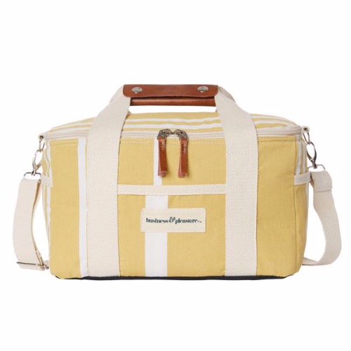 베이리프 Business and Pleasure Co. The Premium Cooler Tote Bag  - Vintage Yellow Stripe