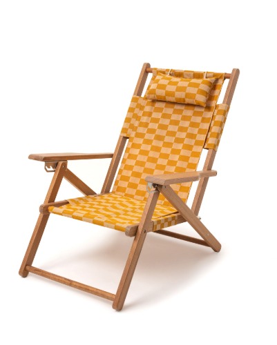 베이리프 Business and Pleasure Co. The Tommy Chair - Vintage Gold Check