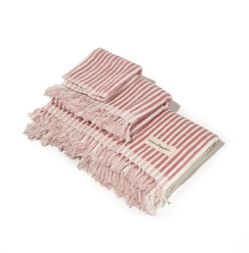 베이리프 Business and Pleasure Co. The Bath Set - Lauren&#039;s Pink Stripe