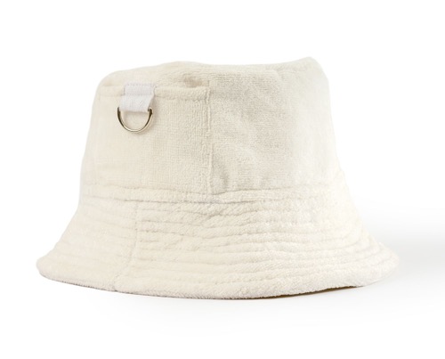 THE TOWELLING BUCKET HAT - ANTIQUE WHITE