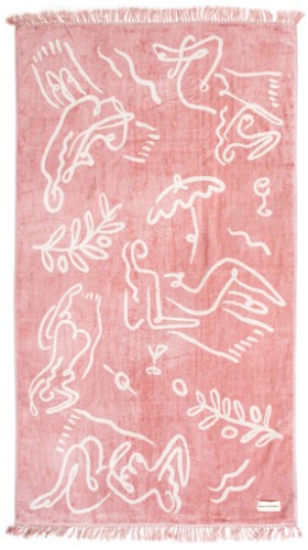 베이리프 Business and Pleasure Co. The Beach Towel - le Basque Pink