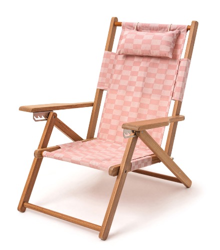 베이리프 Business and Pleasure Co. The Tommy Chair - Dusty Pink Check