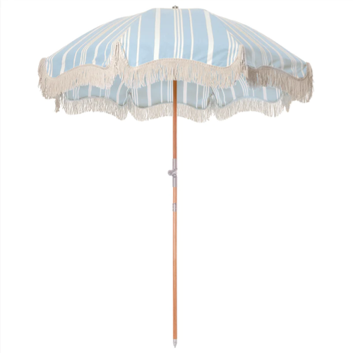 베이리프 Business and Pleasure Co. The Premium Beach Umbrella - Vintage Blue Stripe