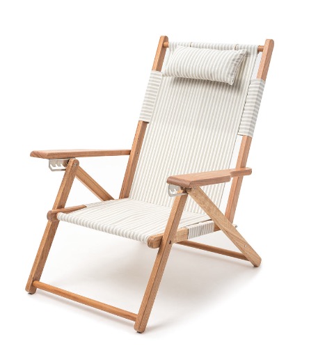 베이리프 Business and Pleasure Co. The Tommy Chair - Lauren&#039;s Sage Stripe