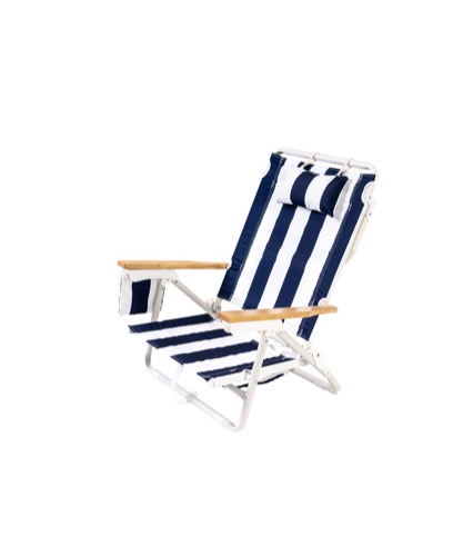 베이리프 Business and Pleasure Co. The Holiday Tommy Chair - Navy Capri Stripe