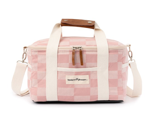 베이리프 Business and Pleasure Co. The Premium Cooler Tote Bag  - Dusty Pink Check