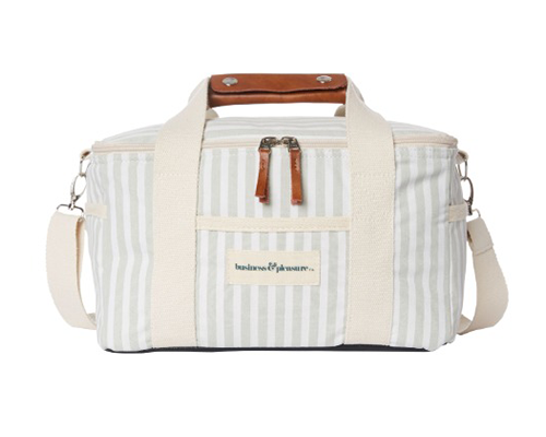 베이리프 Business and Pleasure Co. The Premium Cooler Tote Bag  - Lauren&#039;s Sage Stripe